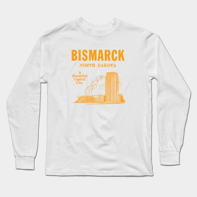 1940s Bismarck North Dakota Long Sleeve T-Shirt by historicimage